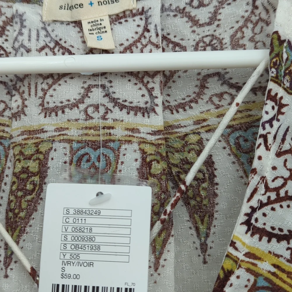 Silence + noise blouse